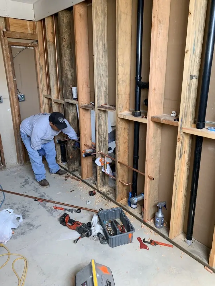 Commercial rough-in plumbing for Water Heater Replacement in Sierra del Oro